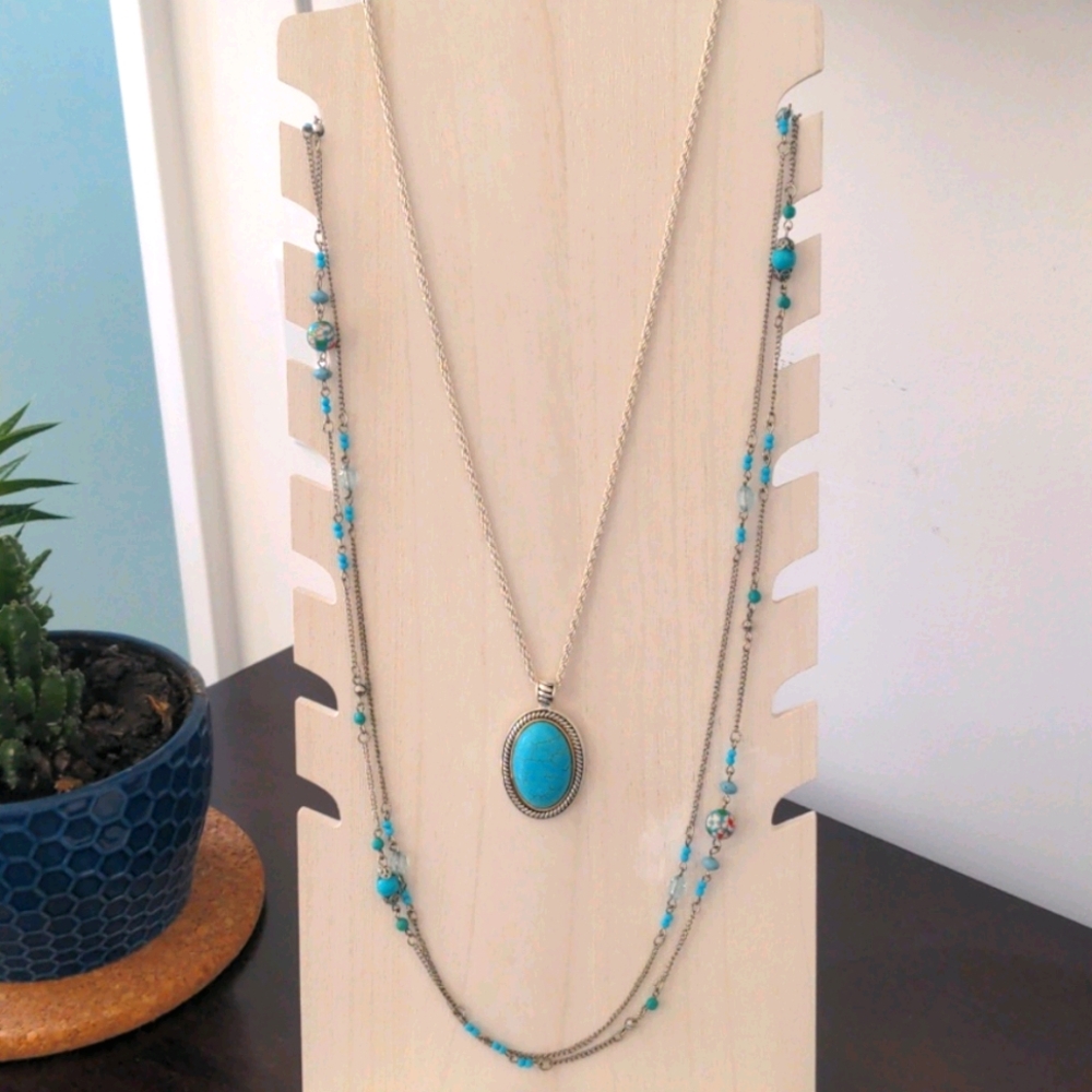 🌠 Set of 2 long layering necklaces!